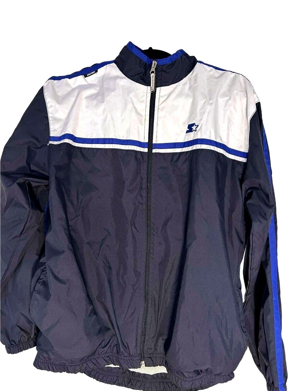 Starter Children’s Navy Blue Full Zip Jacket Size 16/18 Excellant Condition